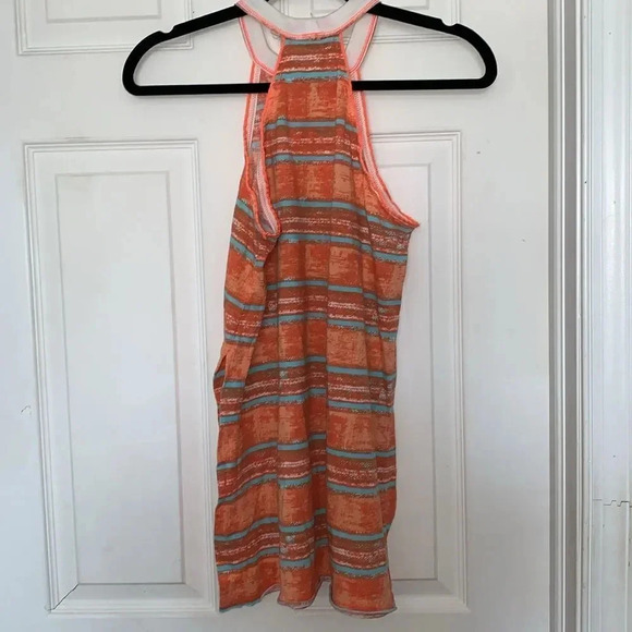 We The Free Orange Striped Halter Tank - Picture 2 of 4